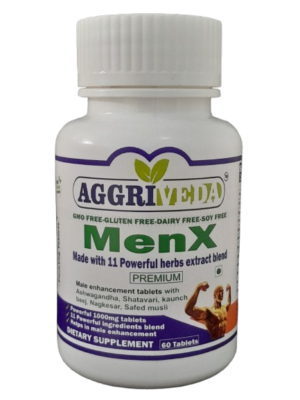 MenX 1000 Mg Tablets for Male Health Enhancement Made with Ashwagandha Extract, Shatavari Extract, Nagkesar Extract, Konch Seed Extract, Bada Gokhru Extract, Akarkara Extract, Jaifal Extract, Tribulus Terrestris Extract, Safed Musli Extract, Salam Panja Extract & Fenugreek Extract | 60 Tablets