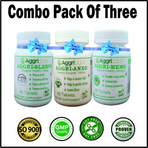 Best Combo for Better Sleep | Lowers Stress | Lower Anxiety | Increase Memory | Boost Concentration | 180 Tablets