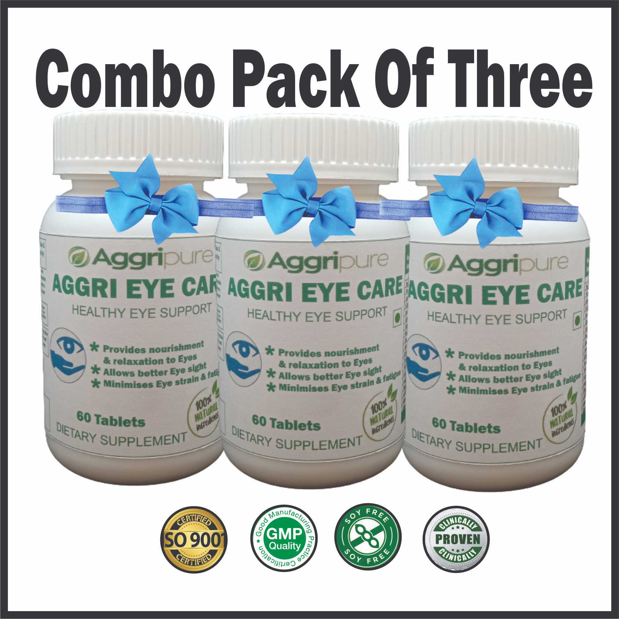 3 Month Combo for Eye Health | Powerful 1000 Mg Tablet for Healthy Eyes | Provides Relaxation & Better Eyesight | 180 Tablets