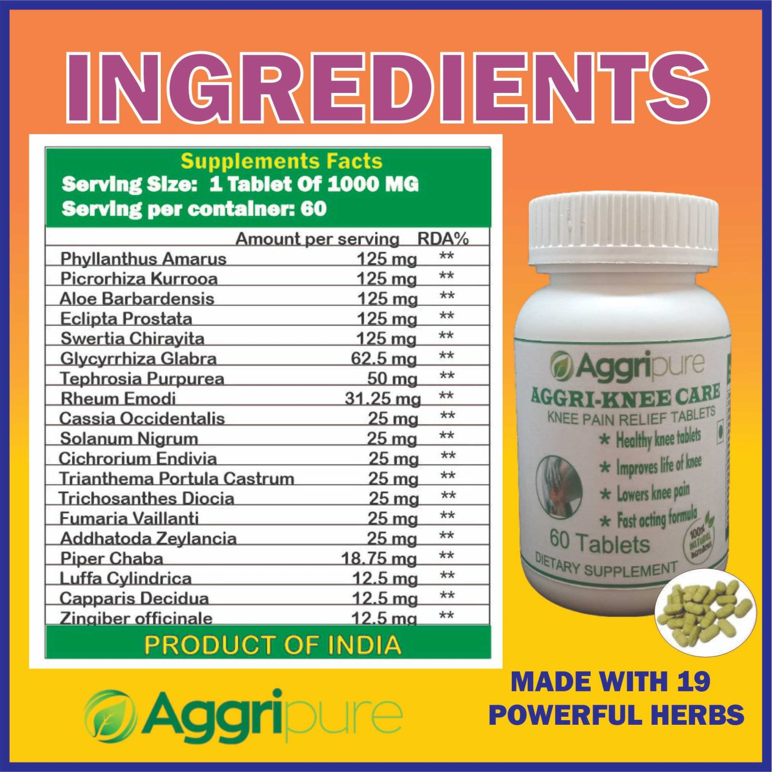 Best Knee Pain Tablet Pack