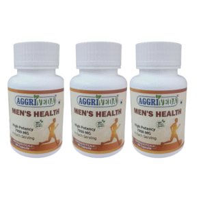 Aggriveda Men Health Capsules 7900 Mg for Testosterone Enhancement Made with Ashwagandha 1000 Mg, Shatavari 600 Mg, Nagkesar 1000 Mg, Konch Seed 1200 Mg, Bada Gokhru 1400 Mg, Akarkara 500 Mg, Jaifal 300 Mg, Tribulus Terrestris 700 Mg, Safed Musli 300 Mg, Salam Panja 200 Mg and Fenugreek 700 Mg | Boost Power, Endurance & Strength | Best Performance Booster Capsules for Men | High Potency 7900 Mg | See Results from Day 1