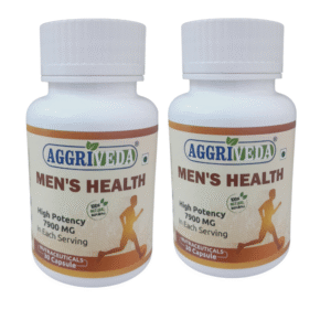 Aggriveda Men Health Capsules 7900 Mg for Testosterone Enhancement Made with Ashwagandha 1000 Mg, Shatavari 600 Mg, Nagkesar 1000 Mg, Konch Seed 1200 Mg, Bada Gokhru 1400 Mg, Akarkara 500 Mg, Jaifal 300 Mg, Tribulus Terrestris 700 Mg, Safed Musli 300 Mg, Salam Panja 200 Mg and Fenugreek 700 Mg | Boost Power, Endurance & Strength | Best Performance Booster Capsules for Men | High Potency 7900 Mg | See Results from Day 1 | 60 Capsules