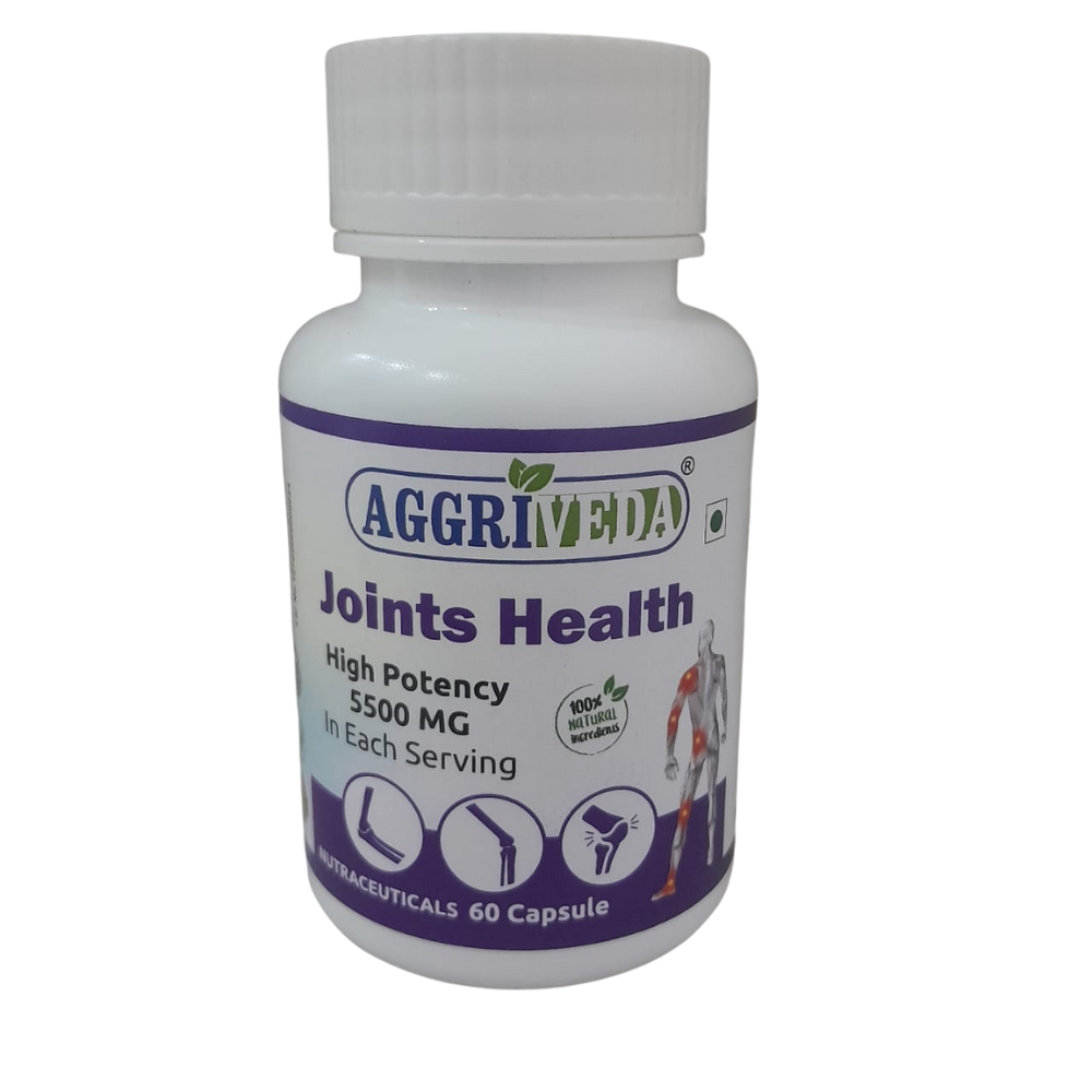 5500 Mg Joint Health Capsules for Men and Women to Boost Joint Health Naturally Made with Shallaki 1000 Mg, Punarnava 1600 Mg, Turmeric 1000 Mg, Ashwagandha 500 Mg, Moringa 500 Mg, Ginger 500 Mg and Haritaki 400 Mg | Arthritis Pain Relief Tablets for Men and Women | Helps Strengthen Joints, Bones & Muscles  Naturally | 60 Capsules