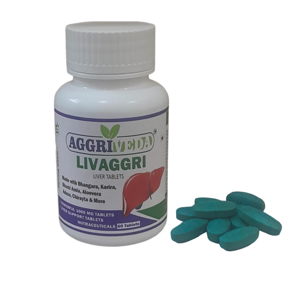 Fatty Liver Treatment Ayurvedic Medicine Made with Bhumi Amla Extract, Kutaki Extract, Aloevera Extract, Bhangara Extract, Chirayta Extract, Mulethi Extract, Sarphonkha Extract, Revendchini Extract, Kasamarda Extract, Makoy Extract, Kaasni Extract, Punarnava Extract, Patola Extract, Pitpapra Extract, Adusa Extract, Chabh Extract, Bindaal Extract, Karira Extract and Ginger Extract | 19 Herbal Extracts Blend for Fatty Liver Treatment