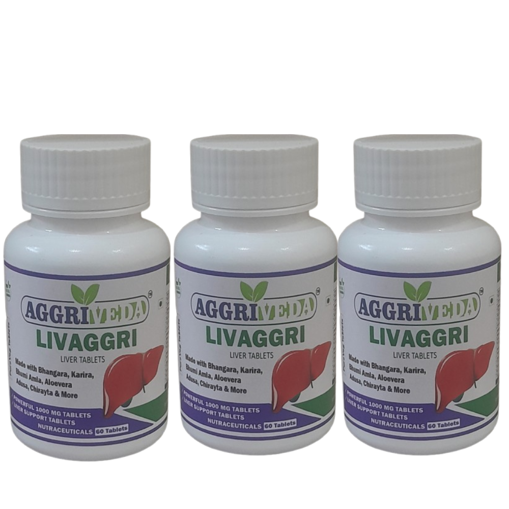 Fatty Liver Treatment Ayurvedic Medicine Made with Bhumi Amla Extract, Kutaki Extract, Aloevera Extract, Bhangara Extract, Chirayta Extract, Mulethi Extract, Sarphonkha Extract, Revendchini Extract, Kasamarda Extract, Makoy Extract, Kaasni Extract, Punarnava Extract, Patola Extract, Pitpapra Extract, Adusa Extract, Chabh Extract, Bindaal Extract, Karira Extract and Ginger Extract | 19 Herbal Extracts Blend for Fatty Liver Treatment | 180 Tablets