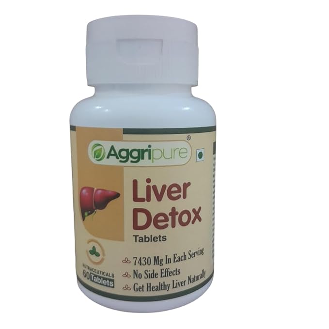 Liver Detox Tablets 7430 Mg In Each Serving Made with Bhumi Amla 1000 Mg, Aloevera 1200 Mg, Kutaki 320 Mg, Bhringraj 800 Mg, Chirayta 640 Mg, Makoy 320 Mg, Kasoundi 350 Mg, Chicory 350 MG, Mulethi 360 MG, Sarphunkha 240 MG, Punarnava 420 MG, Pitpapra 240 Mg, Revand Chini 200 Mg, Parwal 350 MG, Bindaal 160 MG, Adusa 150 MG, Chabh 150 Mg, Karira 80 Mg, Ginger 100 Mg | Powerful Liver Detox Cleanse Tablets Pure Naturally | Fatty Liver Support Herbal Supplement for Men and Women