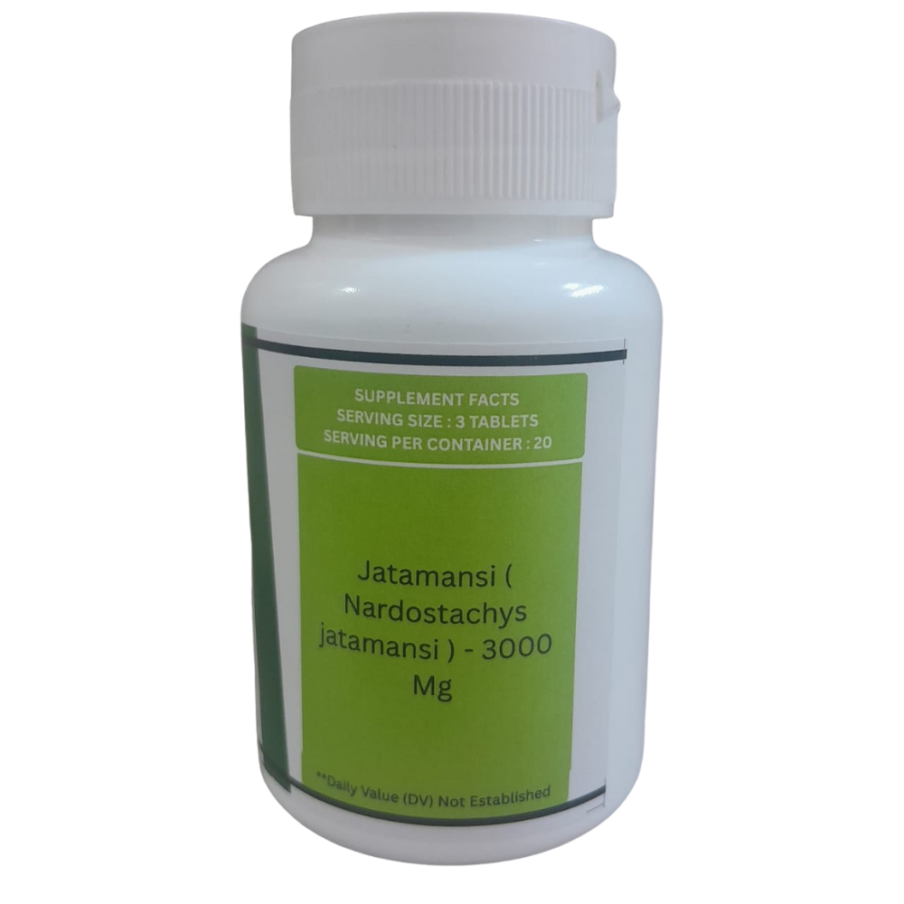 Jatamansi Tablets 3000 Mg In Each Serving for Stress Relief | High Potency Tablets for Better Sleep, Healthy Mood and Brain Health | 60 Tablets - Image 2