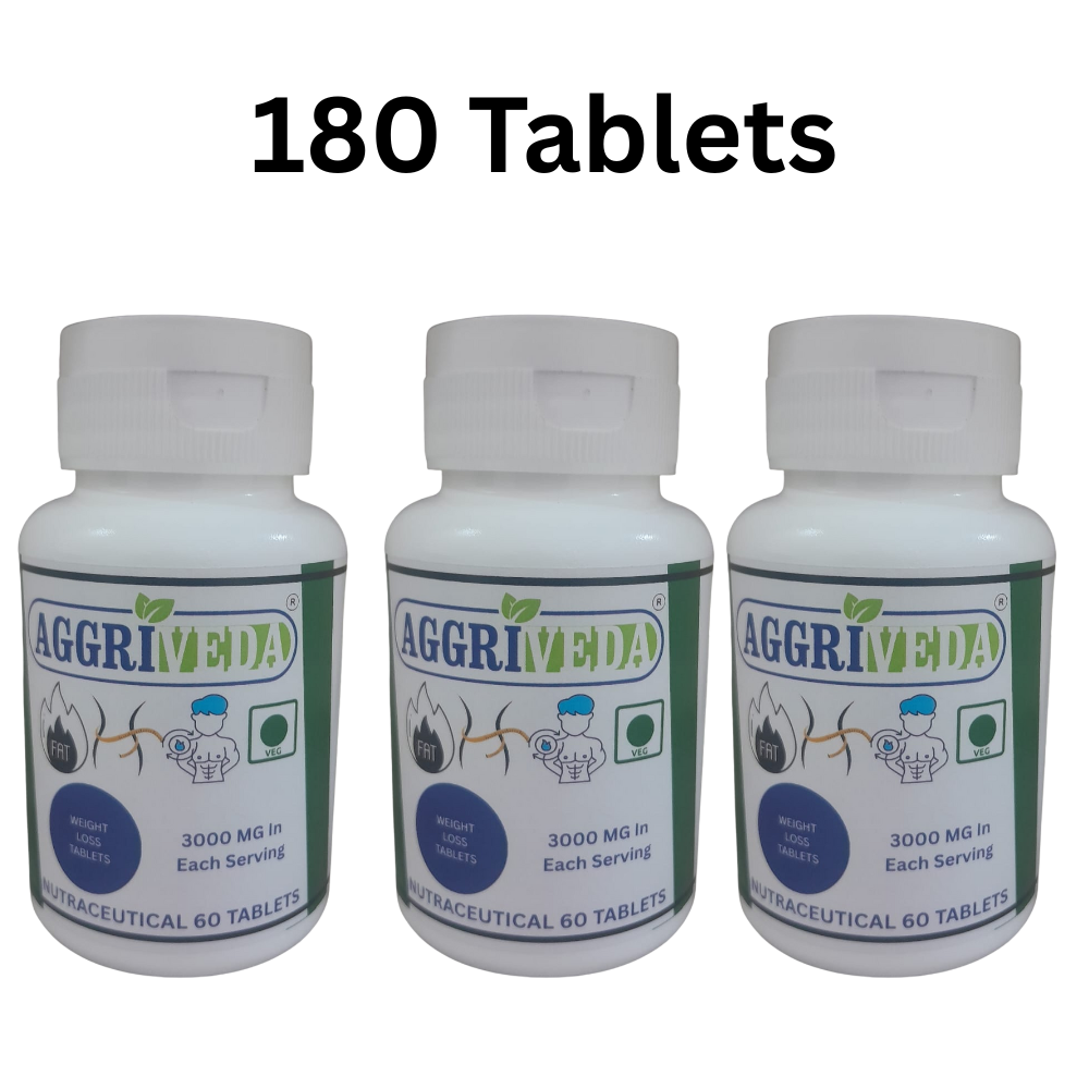 Weight Loss Tablets 3000 Mg In Each Serving Made with Jeera 750 Mg, Garcinia Cambogia 450 Mg, Harad 300 Mg, Ajwain 300 Mg, Tulsi 150 Mg, Mulethi 150 Mg, Ginger 150 Mg, Turmeric 150 Mg | Best Weight Loss Solution | Powerful Weight Loss Tablets for Men and Women | Proven Herbs in Right Dose for Fast Weight Loss | 180 Tablets