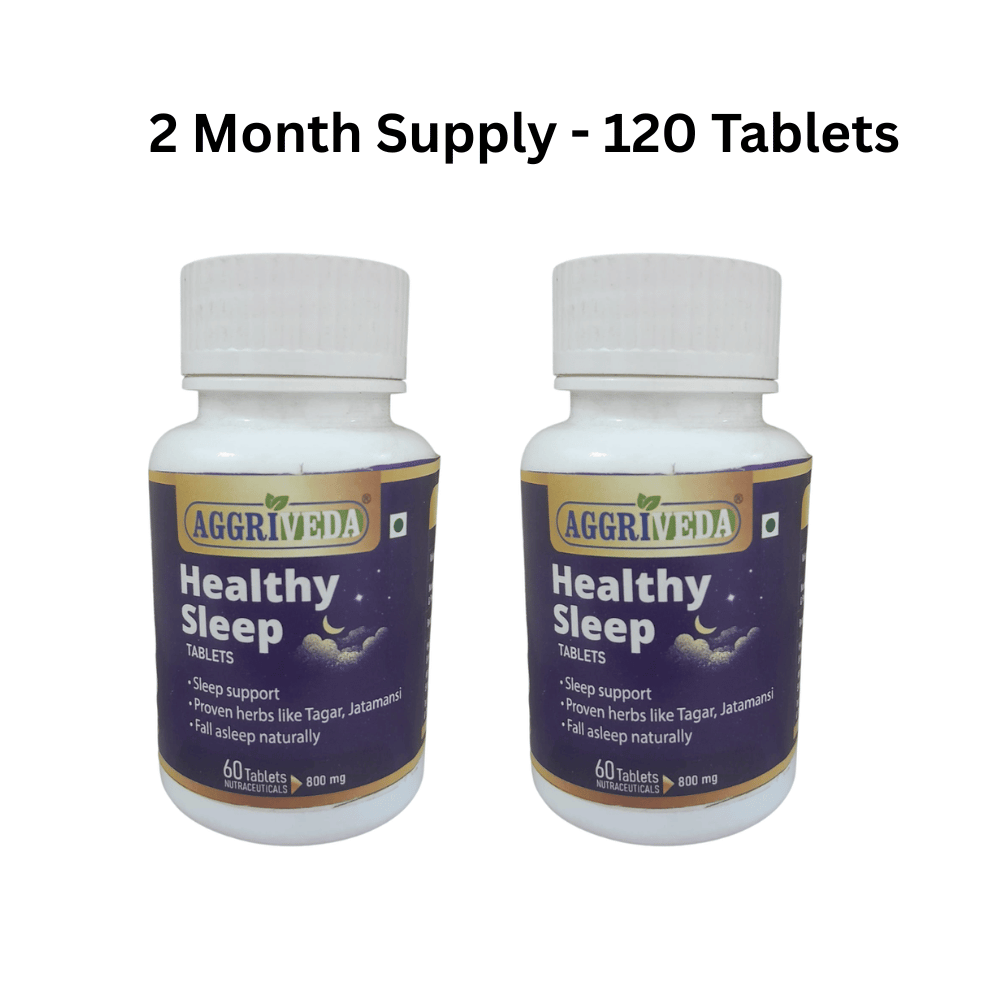 Sleep Booster Tablets 800 Mg Made with Tagar Extract & Powder, Jatamansi Extract & Powder, Brahmi Extract & Powder, Khursani Ajwain Extract & Powder, Ashwagandha Extract & Powder and Haritaki Extract & Powder | Fall Asleep Naturally | Powerful Pills to Treat Insomnia Naturally | 120 Tablets