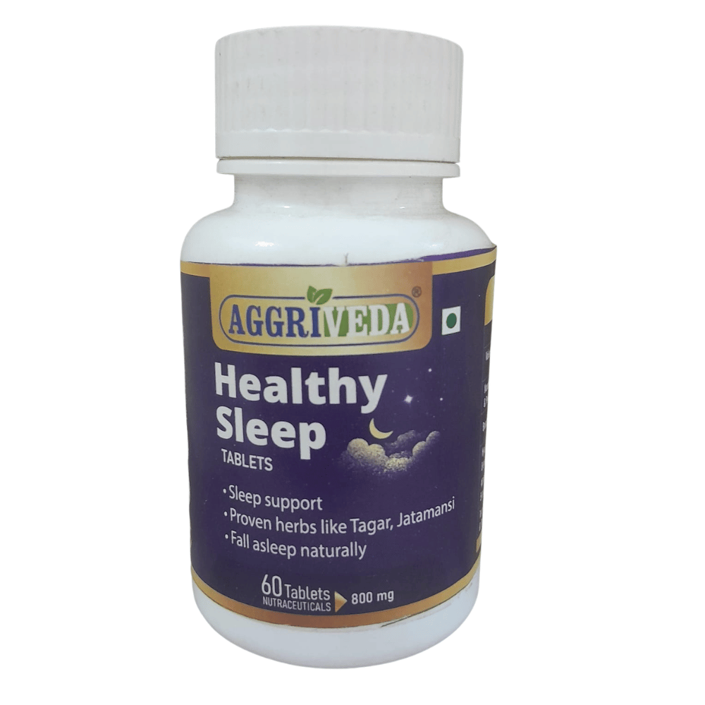 Sleep Booster Tablets 800 Mg Made with Tagar Extract & Powder, Jatamansi Extract & Powder, Brahmi Extract & Powder, Khursani Ajwain Extract & Powder, Ashwagandha Extract & Powder and Haritaki Extract & Powder | Fall Asleep Naturally | Powerful Pills to Treat Insomnia Naturally | 60 Tablets